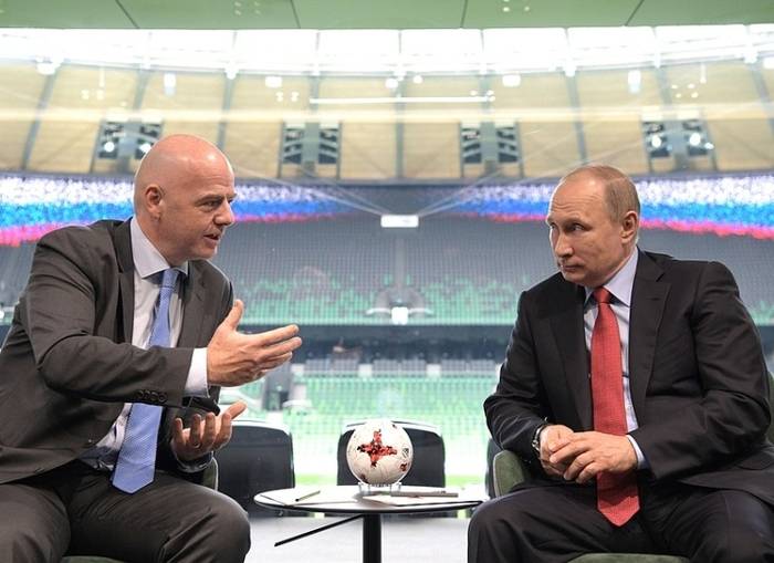 Президент ФИФА: «Стадион в Краснодаре – пример объекта, возведенного благодаря чемпионату мира»